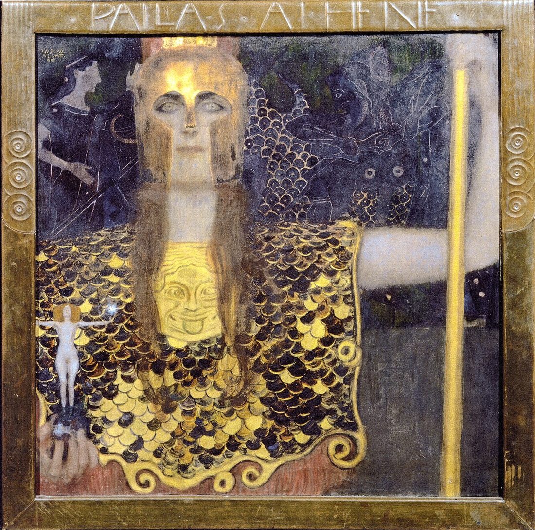 Pallas Athene — Gustav Klimt, 1898